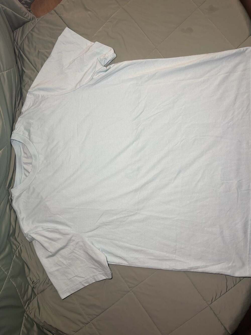 George T-Shirt Size 2XL Light Blue Short Sleeve Crewneck